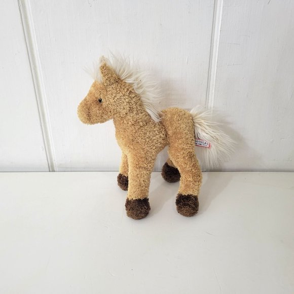 Douglas Cuddle Toy Brown Pony Stuffed Animal 10" - Picture 2 of 6